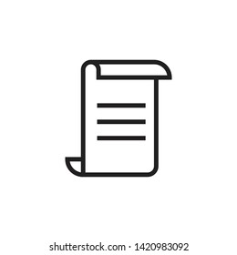 Paper icon graphic design template vector illustration