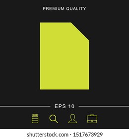 Paper icon illustration isolated vector sign symbol