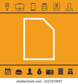 Paper icon illustration isolated vector sign symbol