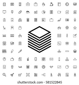 paper icon illustration isolated vector sign symbol. Office icons set.