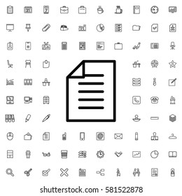paper icon illustration isolated vector sign symbol. Office icons set.