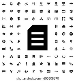 Paper icon illustration isolated vector sign symbol. network icons vector set.