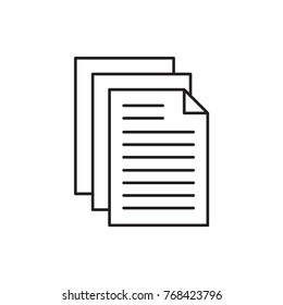 paper icon illustration isolated vector sign symbol