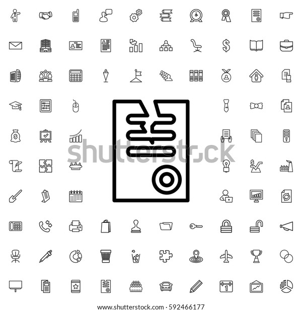 paper icon illustration isolated vector sign symbol.\
Company icons vector\
set.