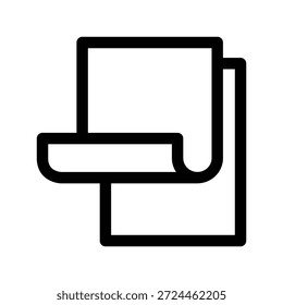 Icono de papel ilustración Vector diseño Plantilla