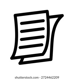 Icono de papel ilustración Vector diseño Plantilla
