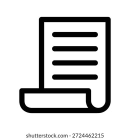 Icono de papel ilustración Vector diseño Plantilla
