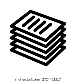 Icono de papel ilustración Vector diseño Plantilla