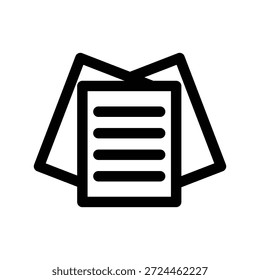 Icono de papel ilustración Vector diseño Plantilla