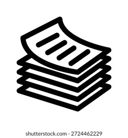 Icono de papel ilustración Vector diseño Plantilla
