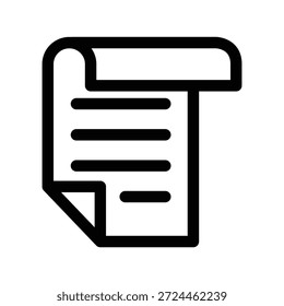 Icono de papel ilustración Vector diseño Plantilla
