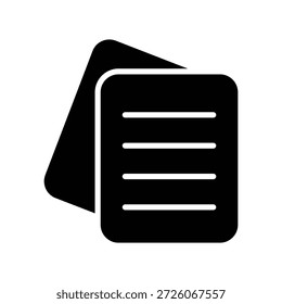 Icono de papel ilustración Vector diseño Plantilla