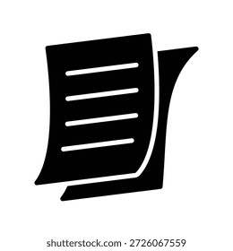 Icono de papel ilustración Vector diseño Plantilla