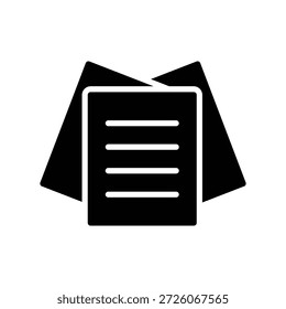 Icono de papel ilustración Vector diseño Plantilla