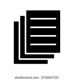 Icono de papel ilustración Vector diseño Plantilla