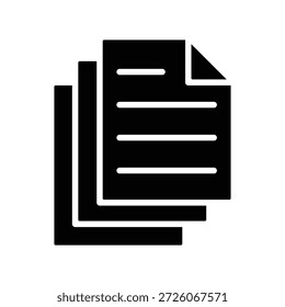 Icono de papel ilustración Vector diseño Plantilla
