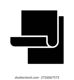 Icono de papel ilustración Vector diseño Plantilla