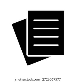 Icono de papel ilustración Vector diseño Plantilla