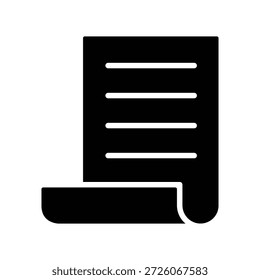 Icono de papel ilustración Vector diseño Plantilla