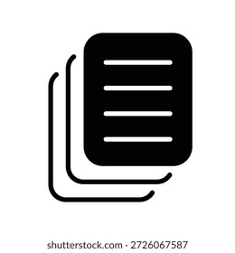 Icono de papel ilustración Vector diseño Plantilla
