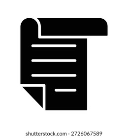 Icono de papel ilustración Vector diseño Plantilla