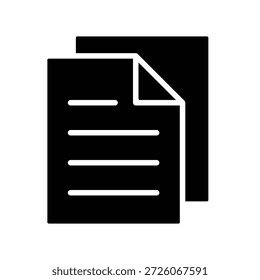Icono de papel ilustración Vector diseño Plantilla