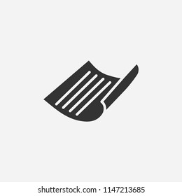 Paper icon illustration,vector sheet sign symbol