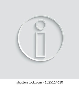   paper icon information  icon. Black vector information   sign, symbol