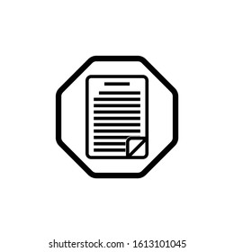 paper icon isolated sign symbol vector illustration - high quality black style vector icons