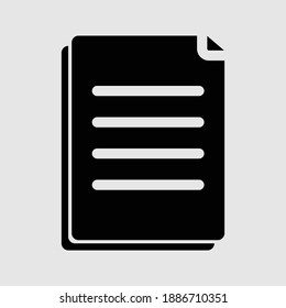 ilustración vectorial aislada de icono de papel