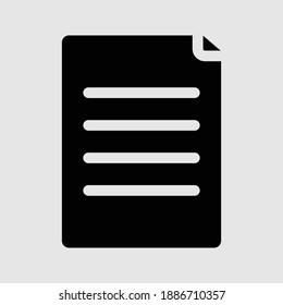 paper icon isolated vector illustration