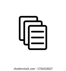 paper icon line art design