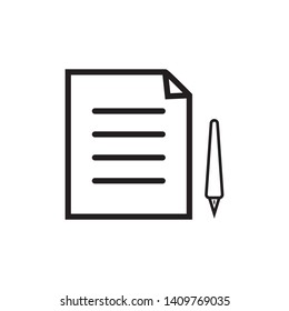 paper icon logo design template