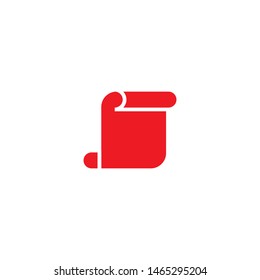 Paper icon logo design vector template