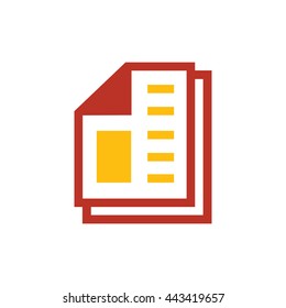 paper icon and Logo vector