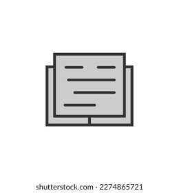 Diseño vectorial del logotipo del icono de papel
