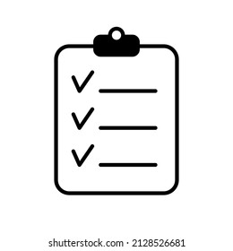 Paper icon mark design. checklist  symbol. List Outline. Vector designed .
