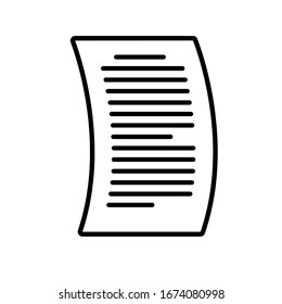 paper icon on white background