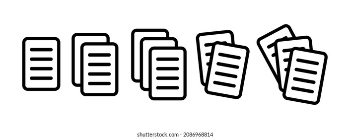 paper icon on white background