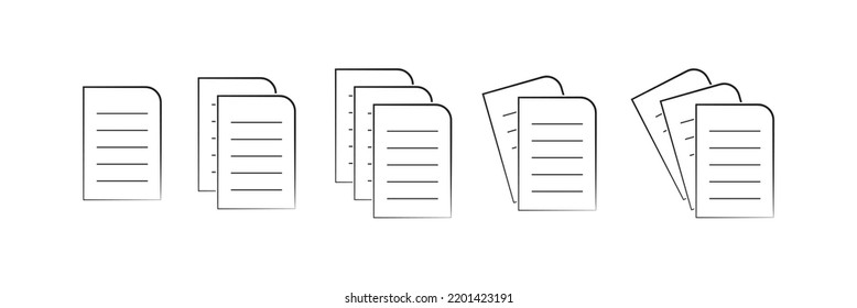 paper icon on white background	