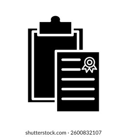 Paper icon on white background