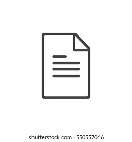 Paper Icon on the white background
