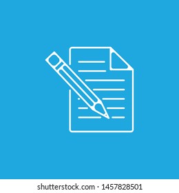 Paper Icon Pen Icon Pencil Note Stock Vector (Royalty Free) 1457828501 ...