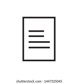 Paper Icon. Replication file outline symbol. Duplicate app sign - vector.