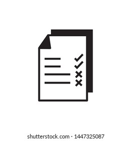 Paper Icon. Replication file outline symbol. Duplicate app sign - vector.