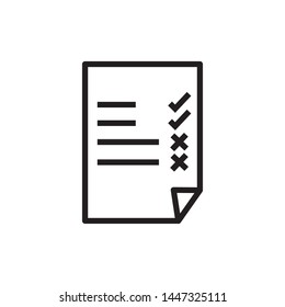 Paper Icon. Replication file outline symbol. Duplicate app sign - vector.