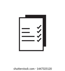 Paper Icon. Replication file outline symbol. Duplicate app sign - vector.