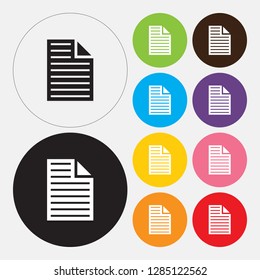Paper icon set