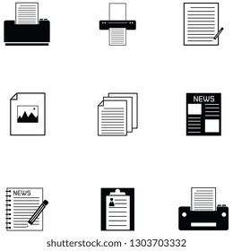 paper icon set