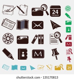 paper icon set